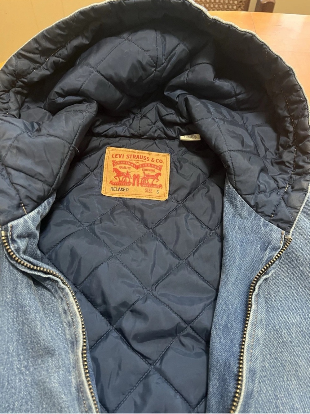 Levi’s Portrero Workwear Trucker A3222‑0007 • Oversized S • P2P 23.5 • Length 28 - Picture 4 of 9